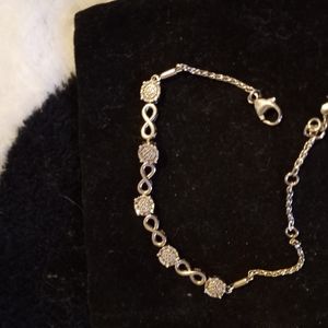 diamond infinity bracelet